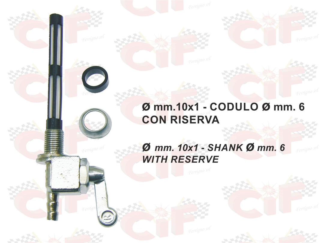 Rubinetto serbatoio benzina 10X1 Ciclomotori vari Malaguti Benelli Rizzato