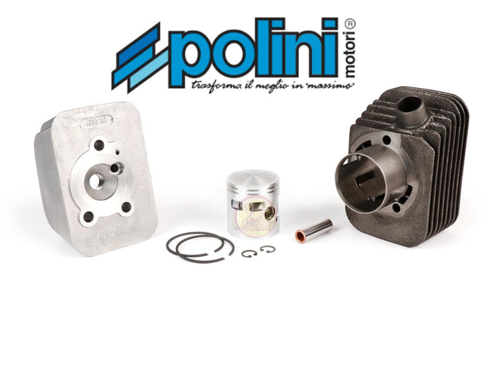 Kit cilindro Polini 75cc diametro 46 in ghisa per Piaggio Ciao Si Bravo Boxer spinotto 12