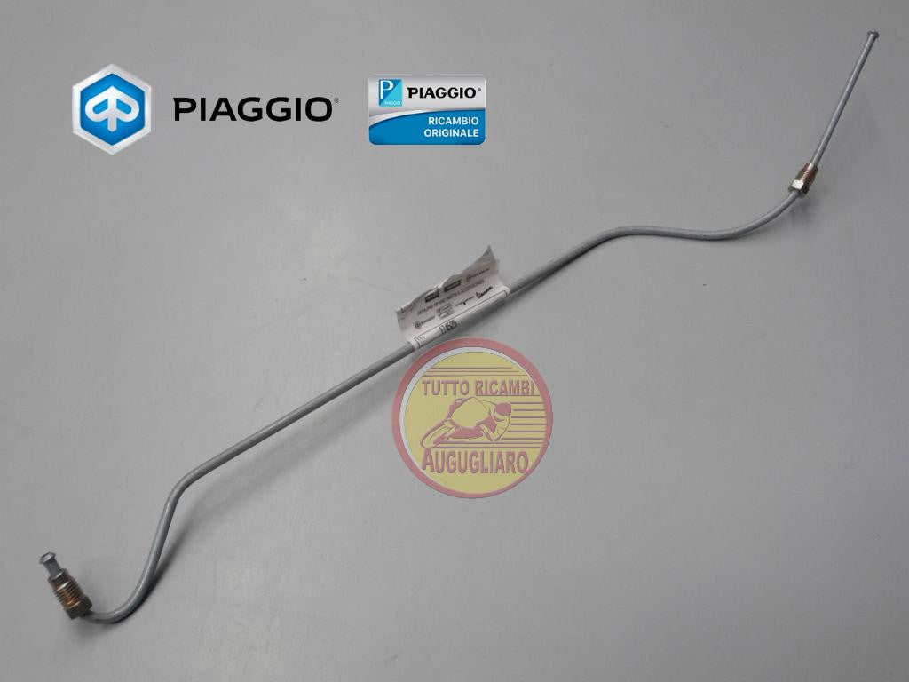 Tubo olio freno rigido posteriore sinistro originale Piaggio Ape 50