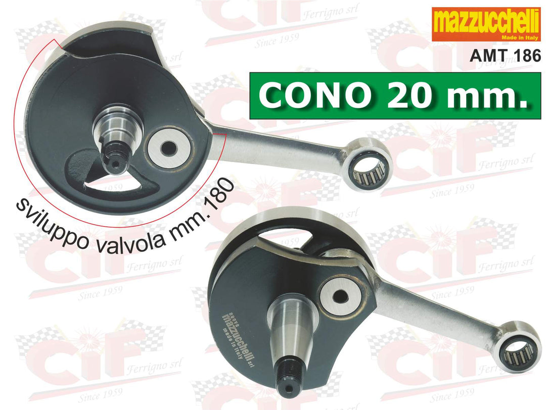 Albero motore Mazzucchelli anticipato cono 20 corsa 51 Vespa PK SPECIAL APE