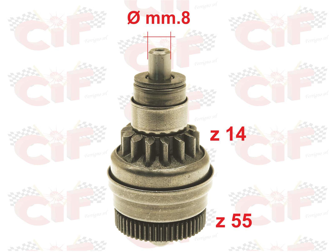 Ingranaggio avviamento scooter Piaggio 50 4 tempi 14/55 denti