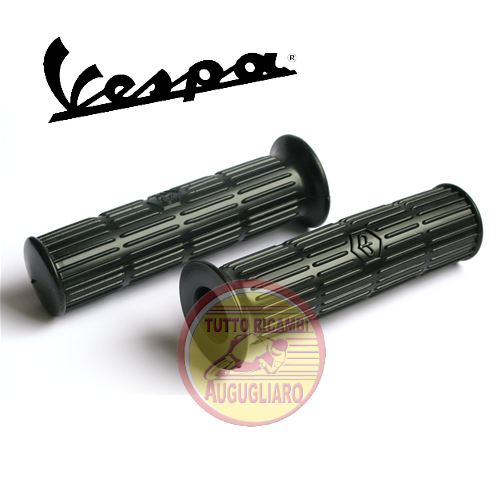 Coppia manopole nere Piaggio Vespa PE PX 125 150 200 TS Sprint Rally