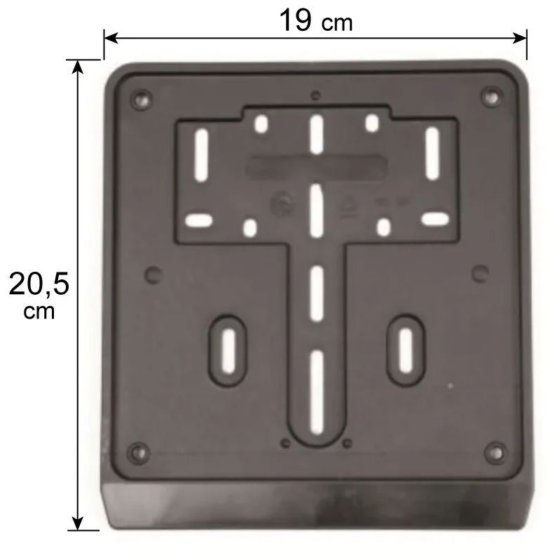 Porta targa in plastica nera universale Scooter - Moto